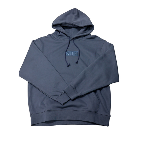 Kith Classic Logo Hoodie Battleship Grey XL - Picture 1 of 2
